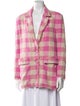 MSGM Plaid Print Blazer