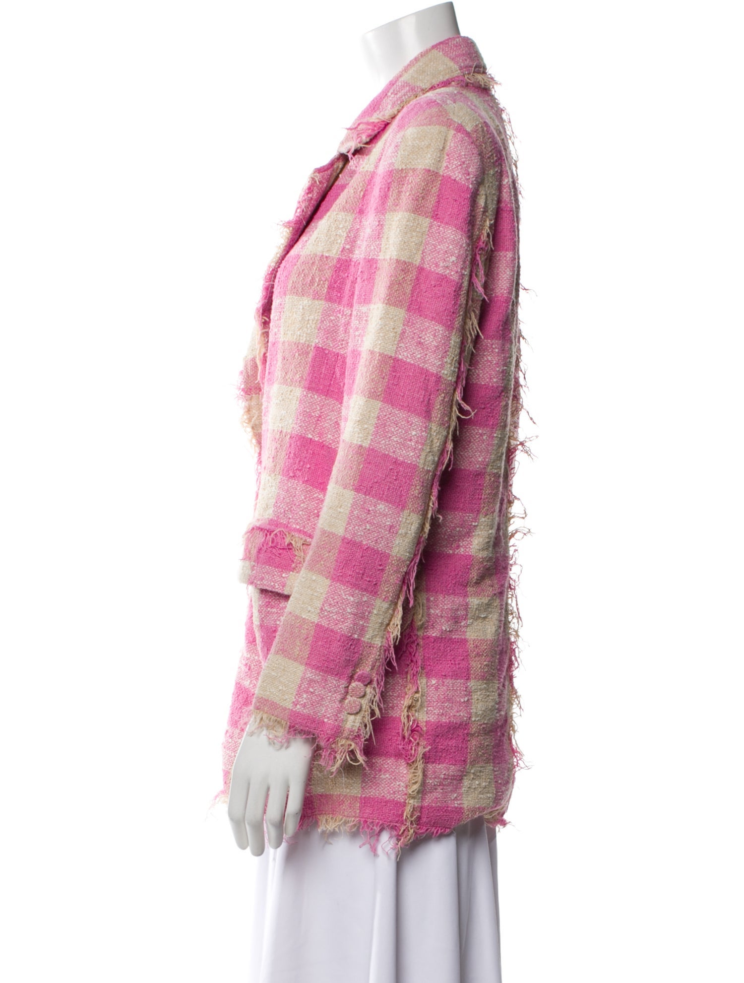 MSGM Plaid Print Blazer