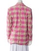 MSGM Plaid Print Blazer