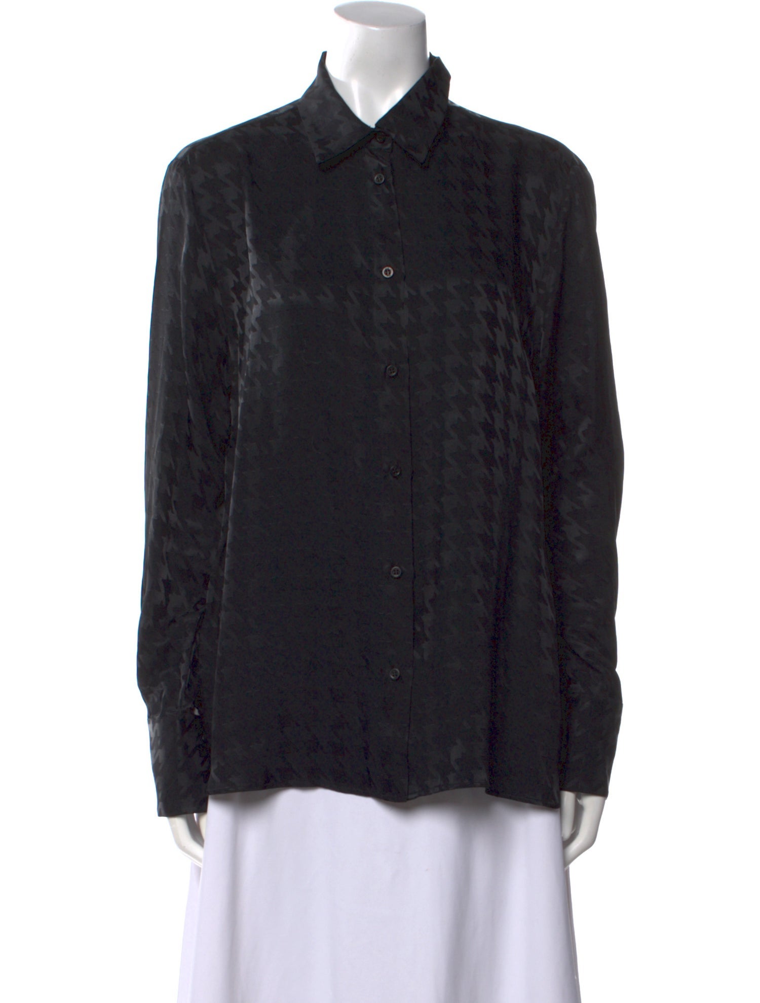 MSGM Long Sleeve Button-Up Top