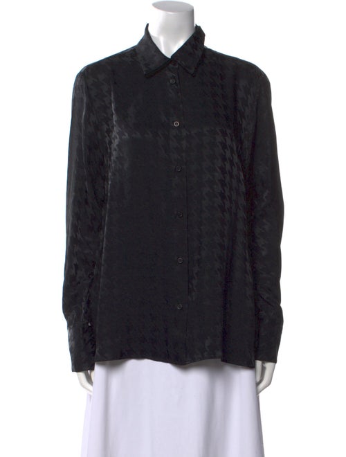 MSGM Long Sleeve Button-Up Top