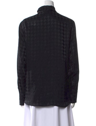 MSGM Long Sleeve Button-Up Top