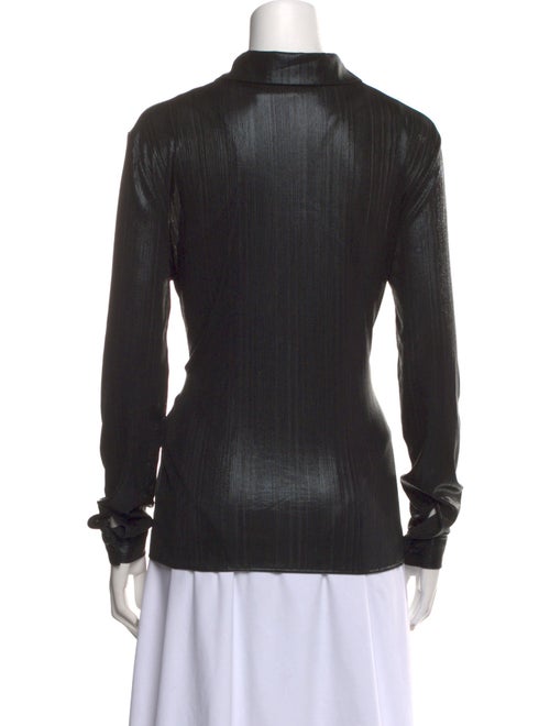 MSGM Long Sleeve Button-Up Top