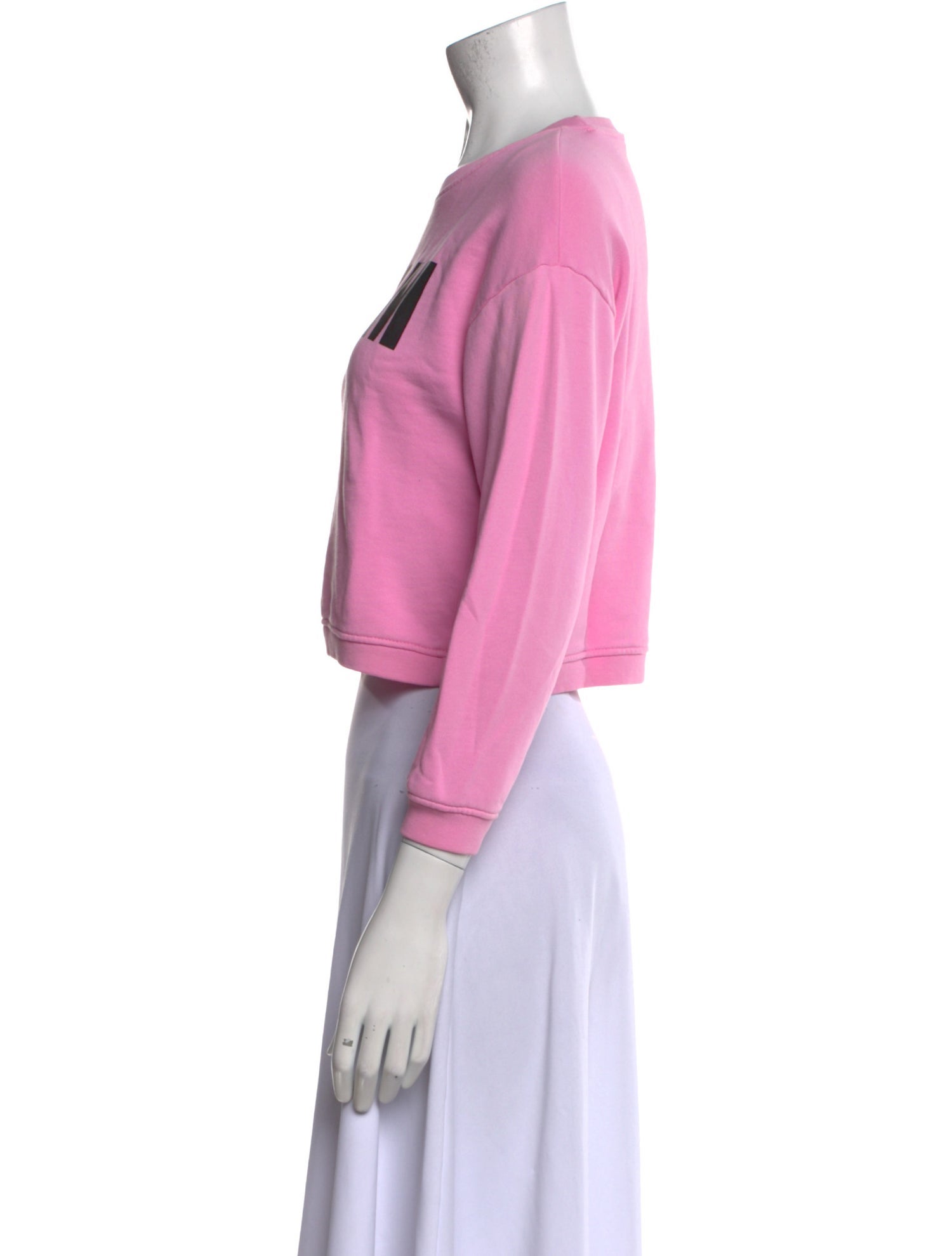 MSGM Graphic Print Crew Neck Sweatshirt