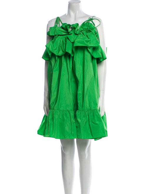 MSGM Off-The-Shoulder Mini Dress