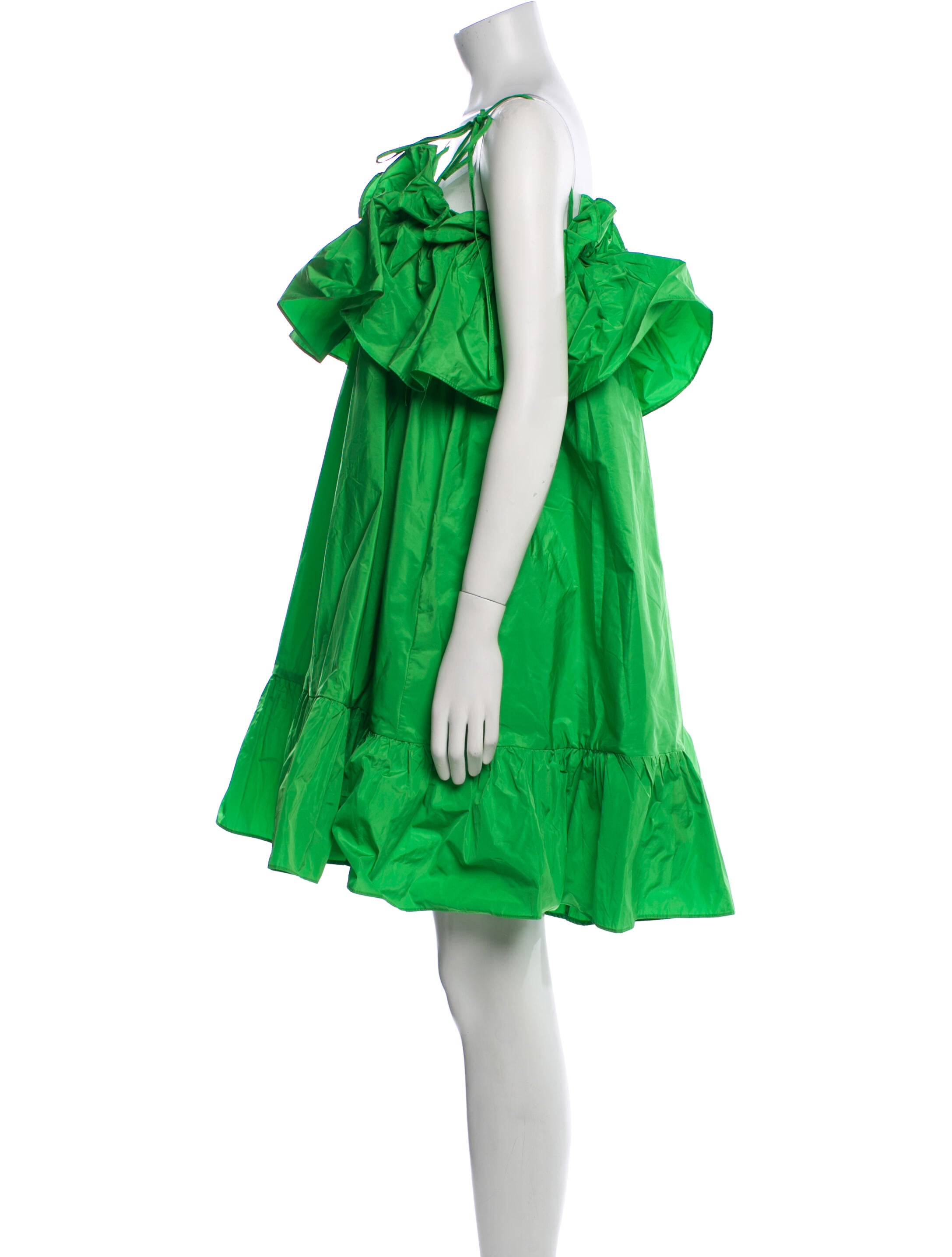 MSGM Off-The-Shoulder Mini Dress