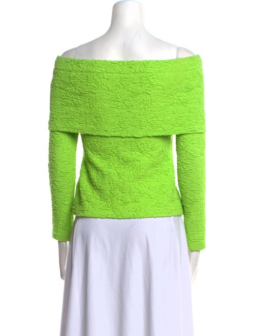 MSGM Off-The-Shoulder Three-Quarter Sleeve Top