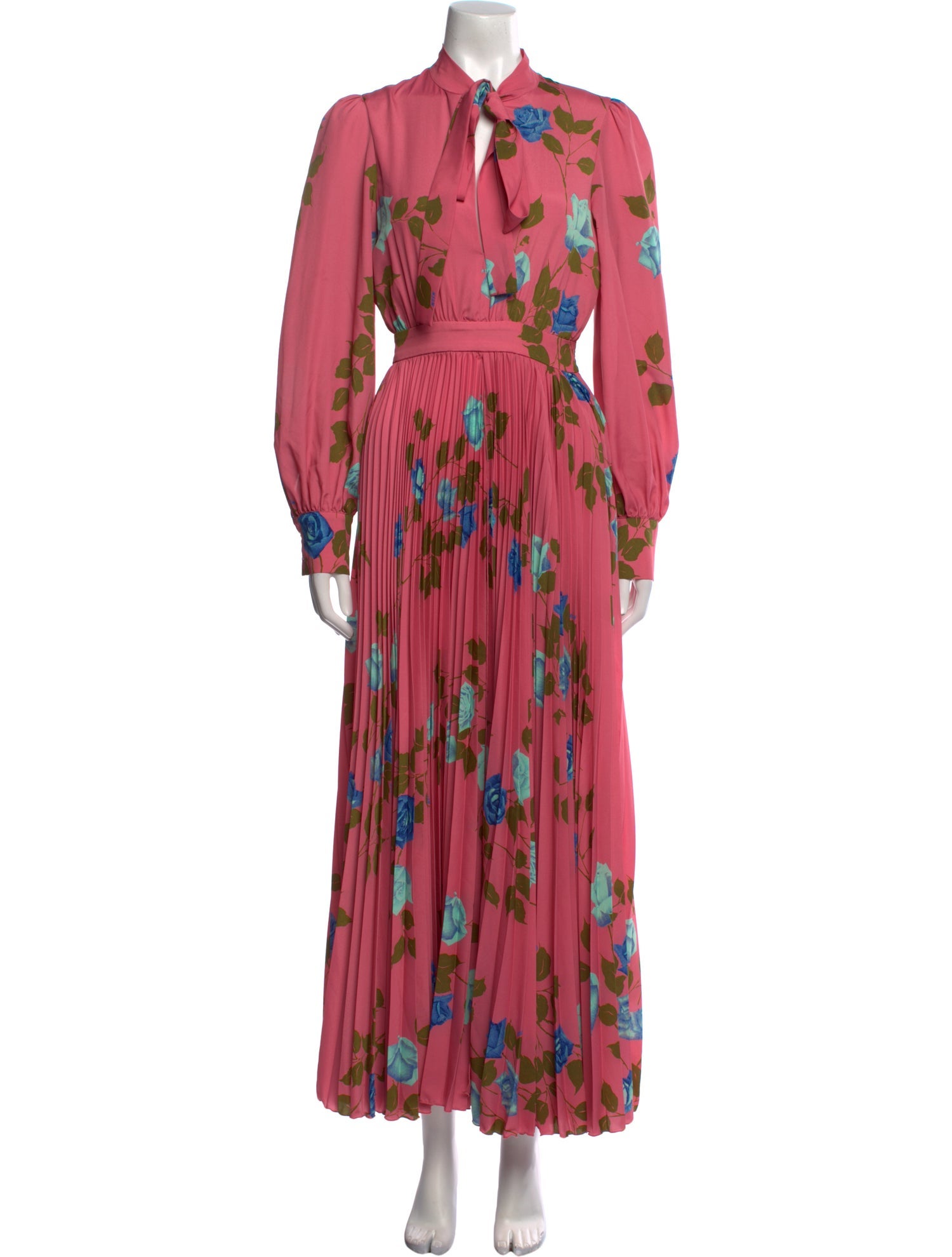 MSGM Floral Print Long Dress