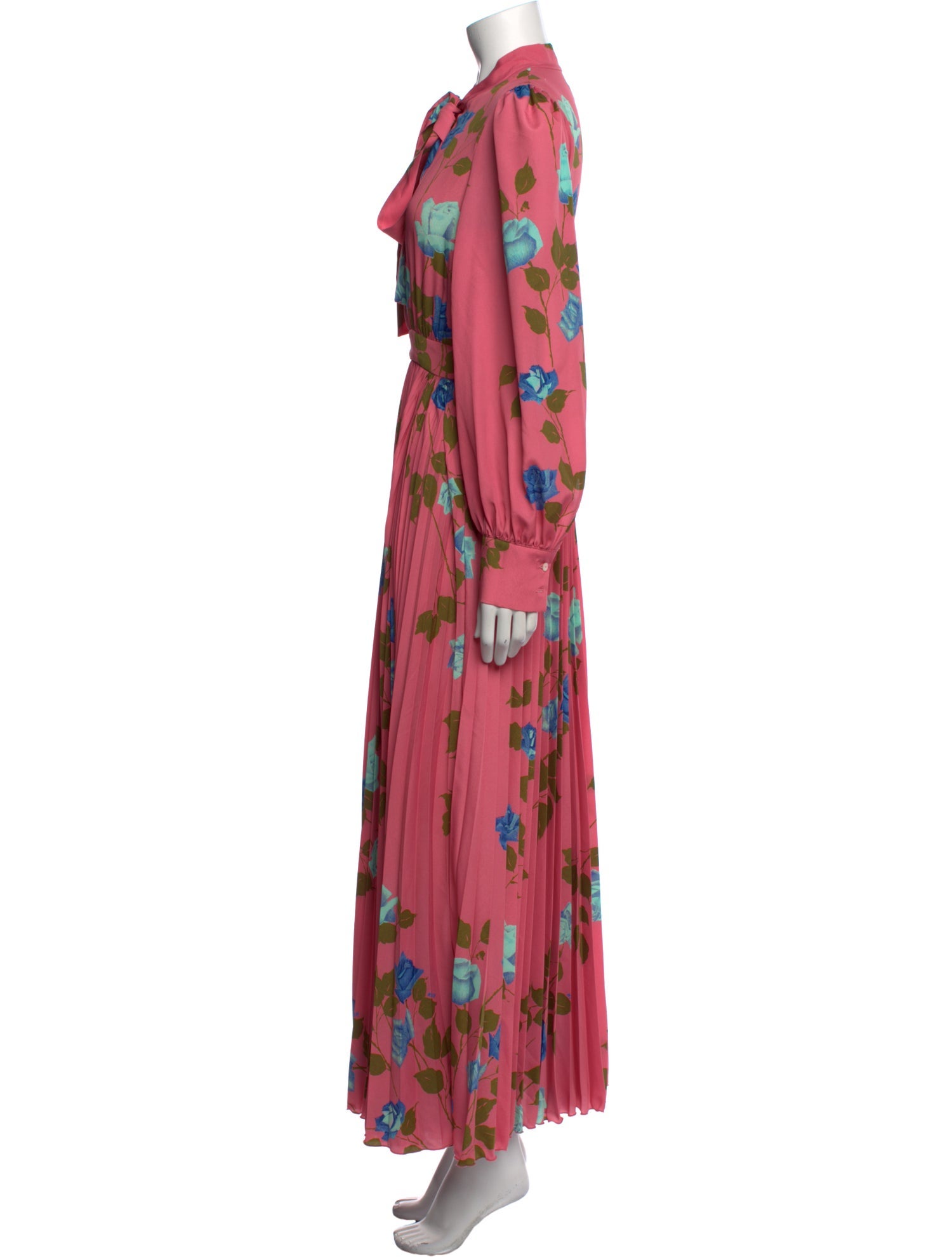 MSGM Floral Print Long Dress