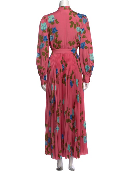 MSGM Floral Print Long Dress
