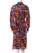 MSGM Floral Print Midi Length Dress