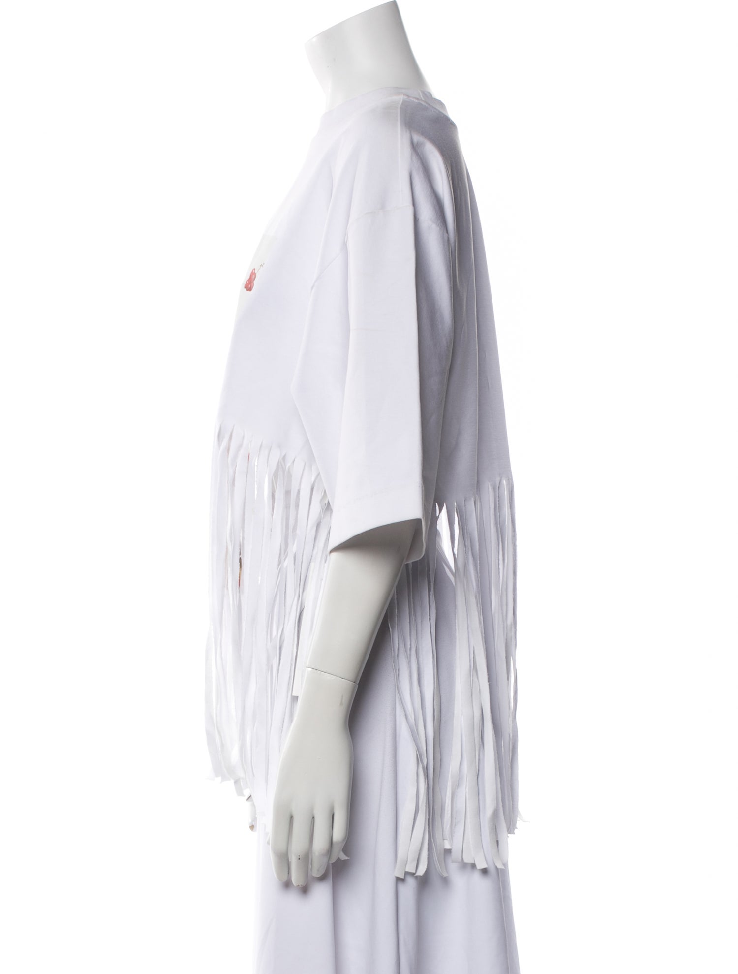 MSGM Graphic Print Crew Neck T-Shirt