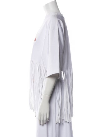 MSGM Graphic Print Crew Neck T-Shirt