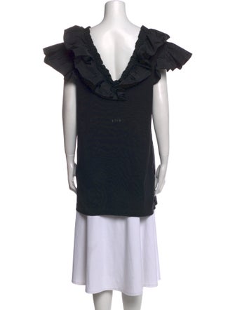 MSGM Cowl Neck Short Sleeve Tunic