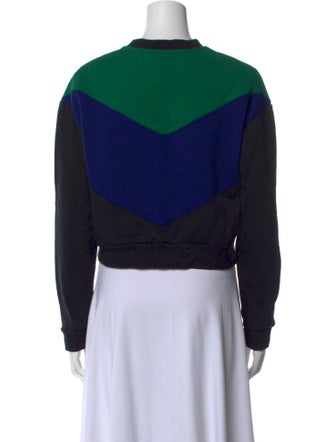 MSGM Graphic Print Mock Neck Sweatshirt