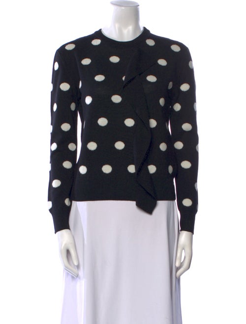 MSGM Virgin Wool Polka Dot Print Sweater