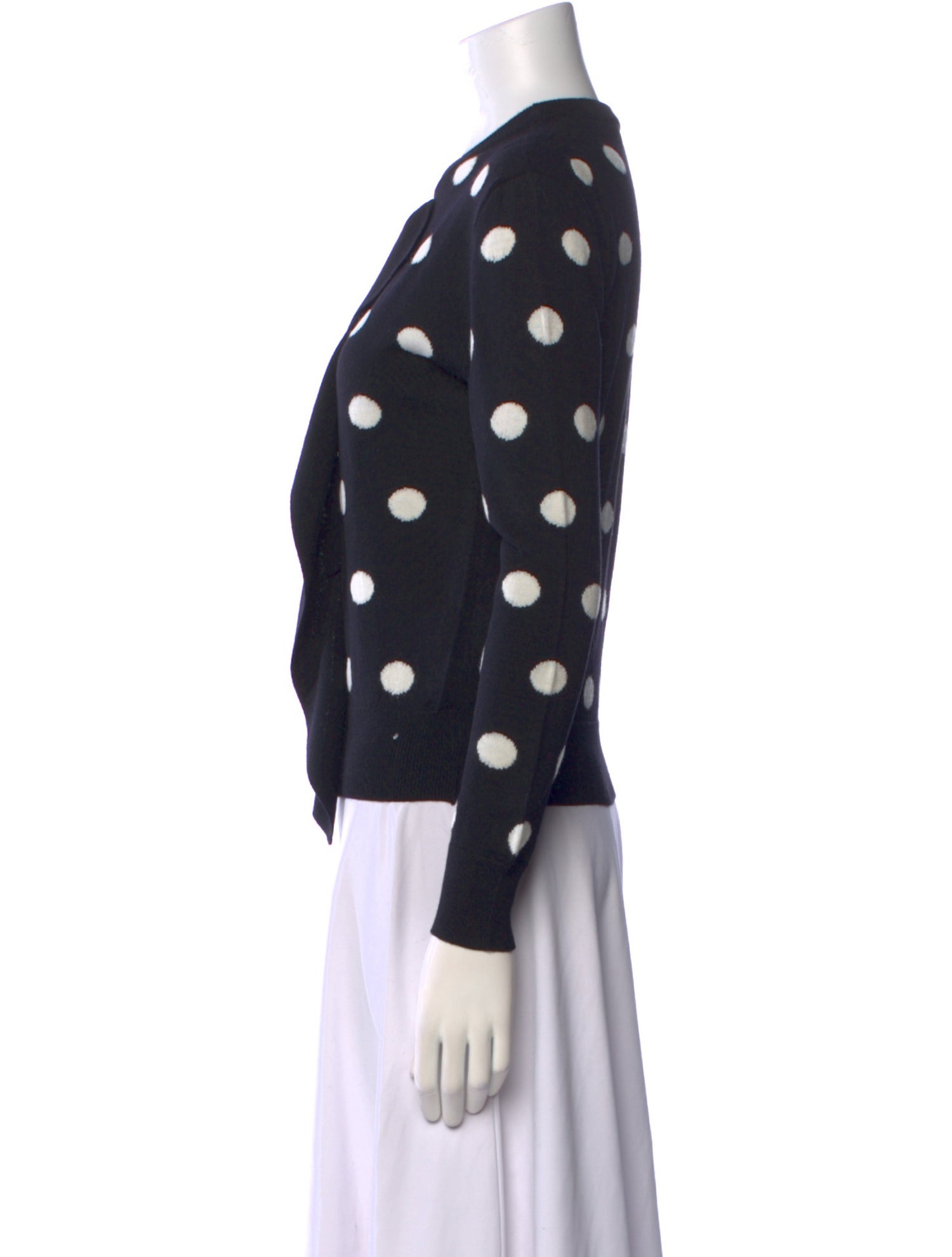 MSGM Virgin Wool Polka Dot Print Sweater