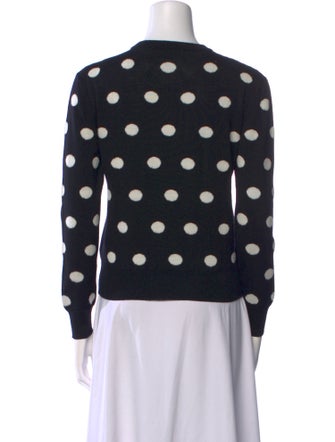 MSGM Virgin Wool Polka Dot Print Sweater