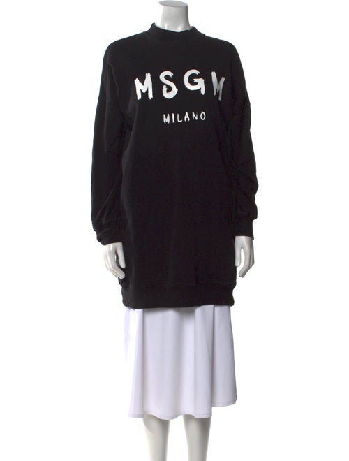 MSGM Graphic Print Crew Neck Sweatshirt