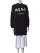 MSGM Graphic Print Crew Neck Sweatshirt