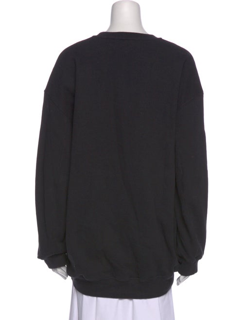 MSGM Graphic Print Crew Neck Sweatshirt