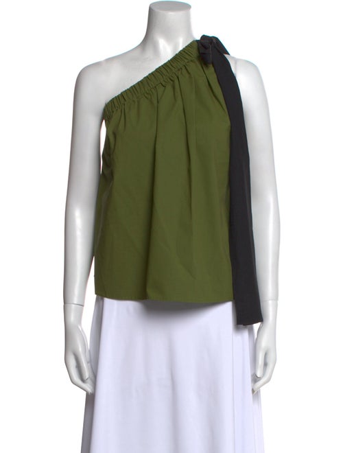 MSGM One-Shoulder Sleeveless Top