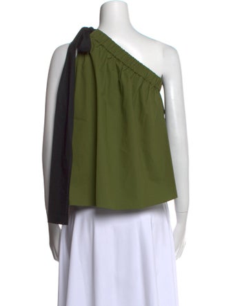 MSGM One-Shoulder Sleeveless Top