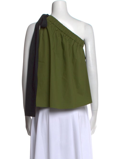 MSGM One-Shoulder Sleeveless Top