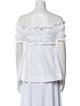 MSGM Off-The-Shoulder Short Sleeve Blouse