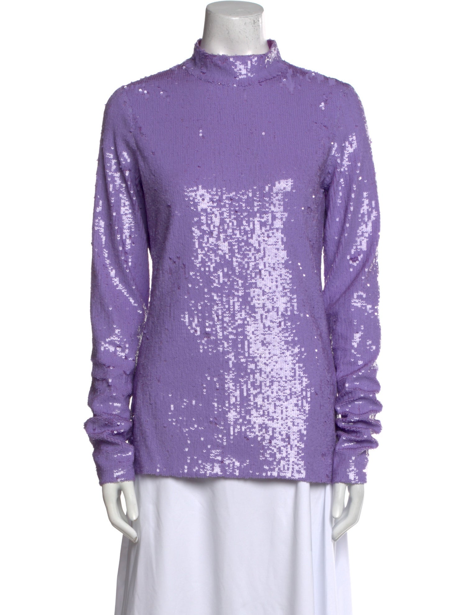 MSGM Mock Neck Long Sleeve Tunic