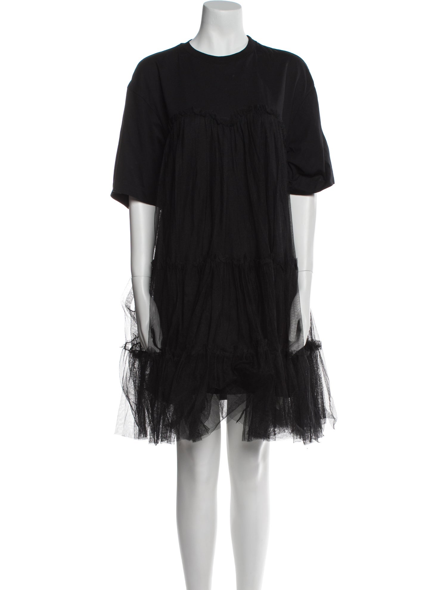 MSGM Crew Neck Mini Dress