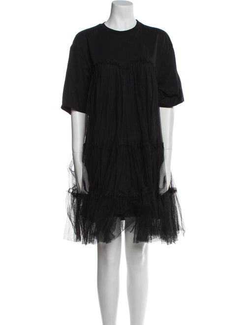 MSGM Crew Neck Mini Dress