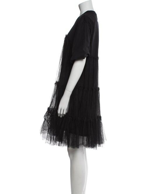 MSGM Crew Neck Mini Dress