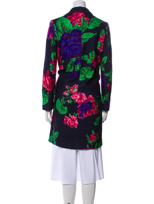 MSGM Wool Floral Print Coat