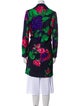 MSGM Wool Floral Print Coat