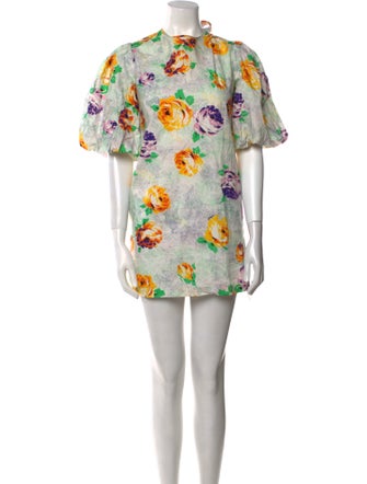 MSGM Printed Mini Dress