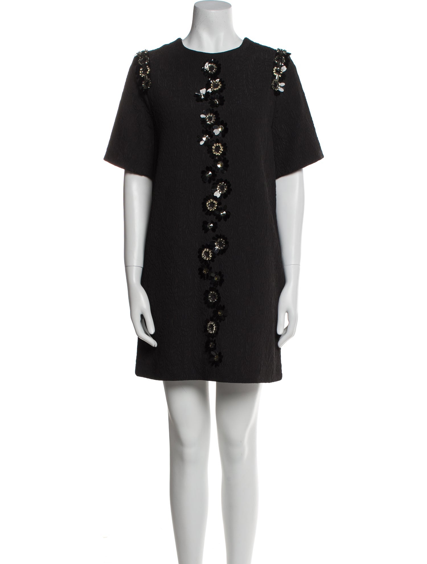 MSGM Crew Neck Mini Dress