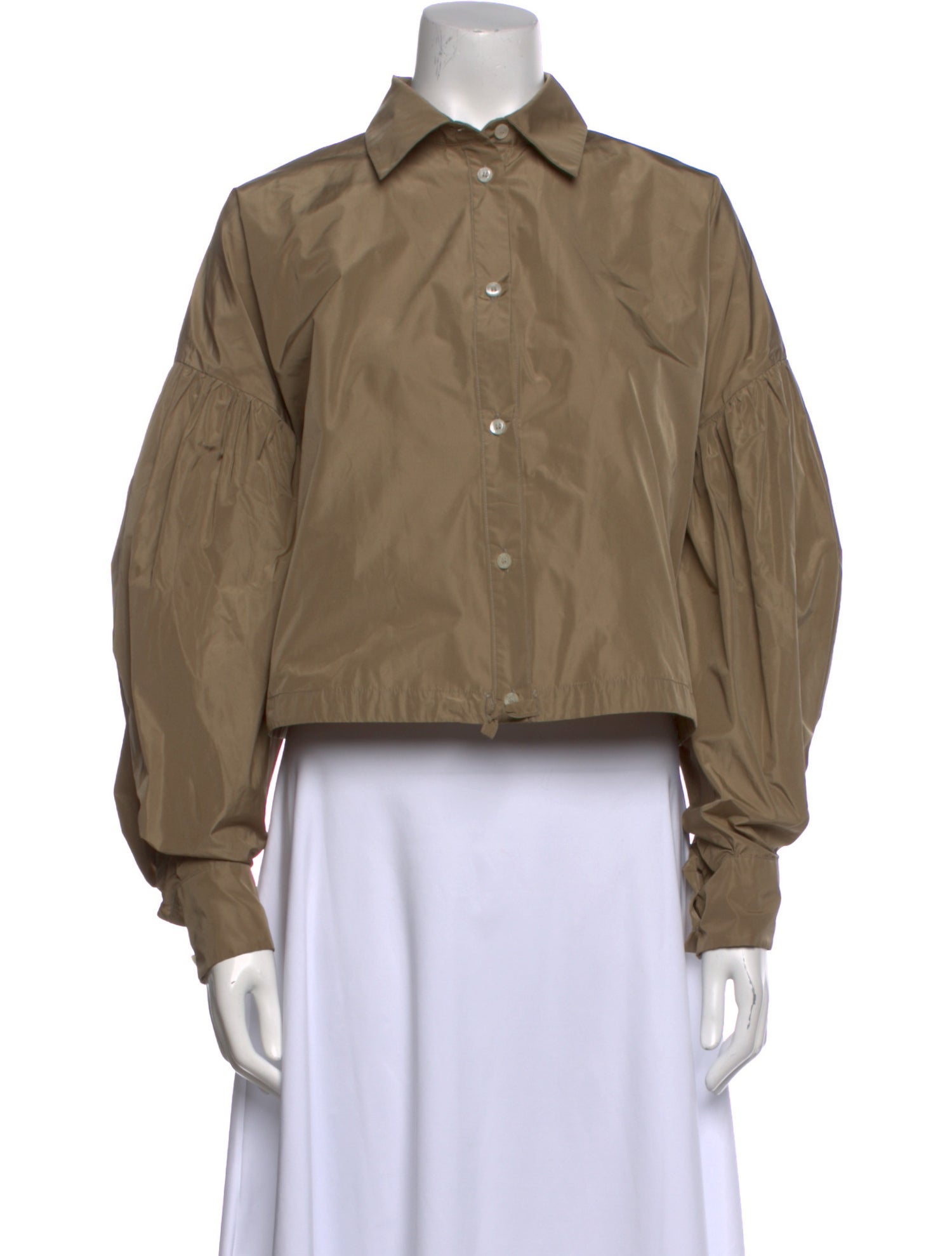 MSGM Long Sleeve Button-Up Top