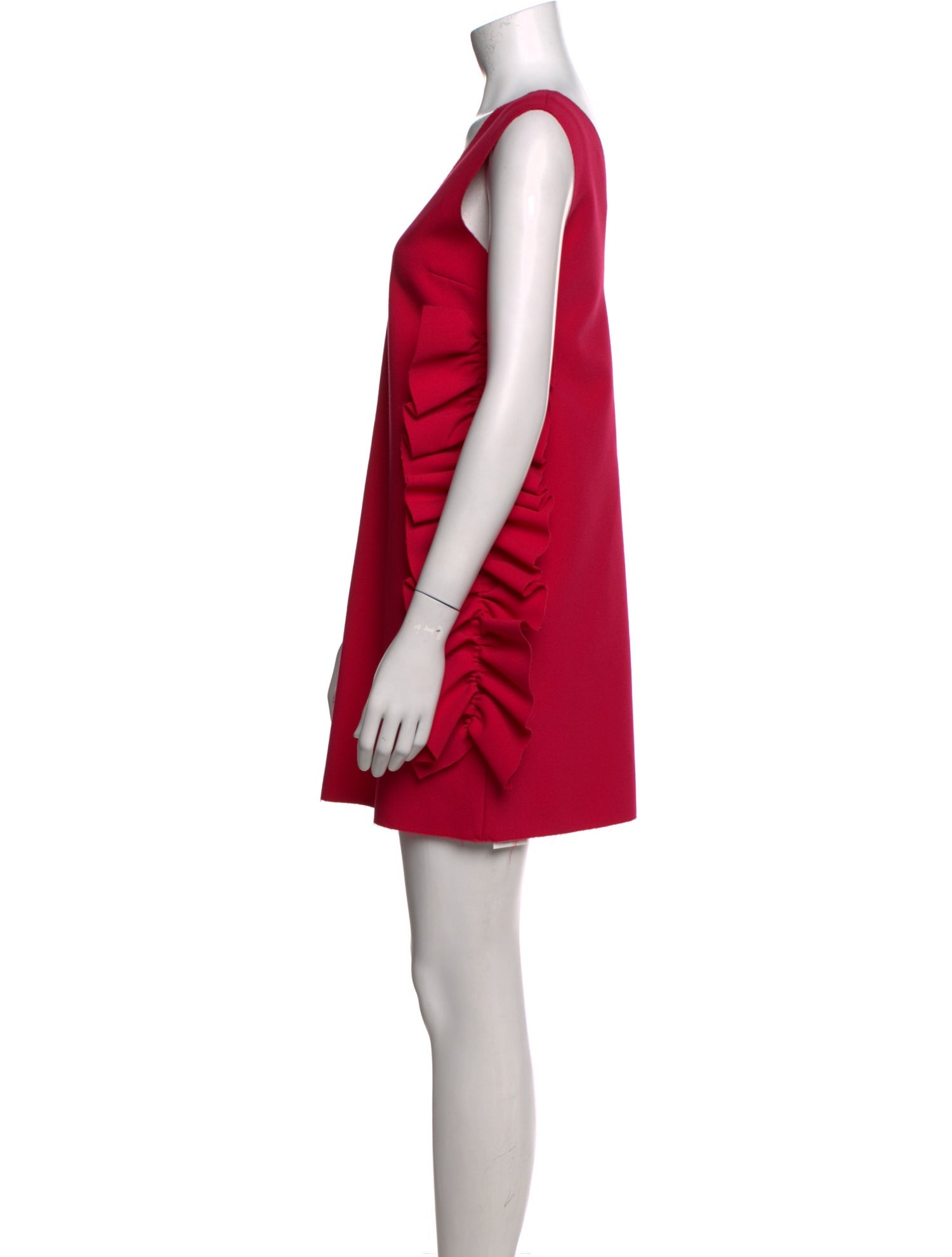 MSGM V-Neck Mini Dress