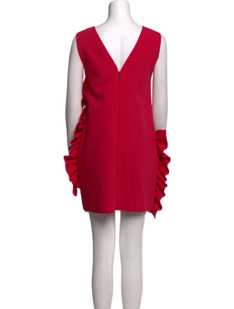 MSGM V-Neck Mini Dress