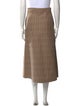 MSGM Plaid Print Midi Length Skirt