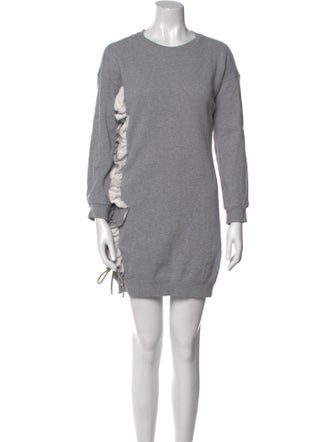 MSGM Crew Neck Mini Dress