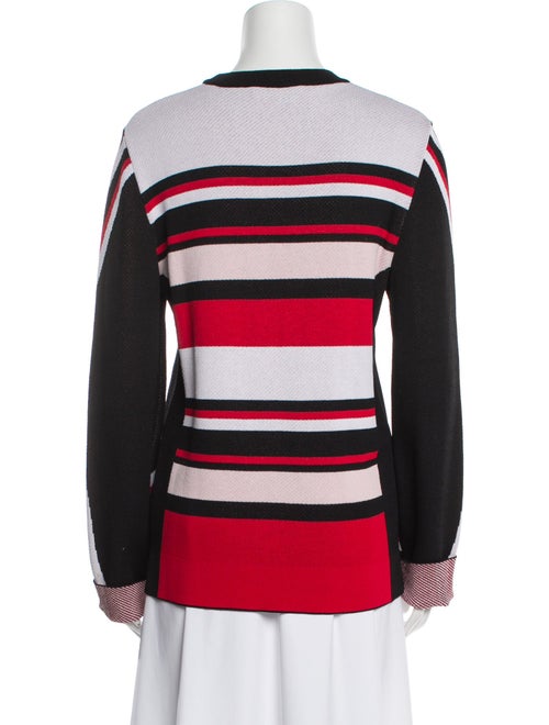 MSGM Striped Crew Neck Sweatshirt