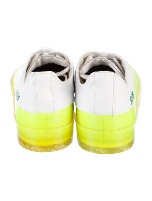 MSGM Leather Printed Sneakers