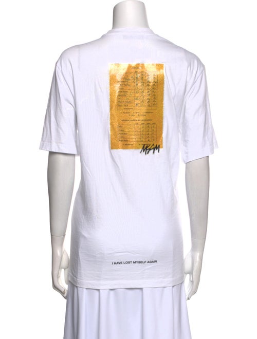 MSGM Graphic Print Crew Neck T-Shirt