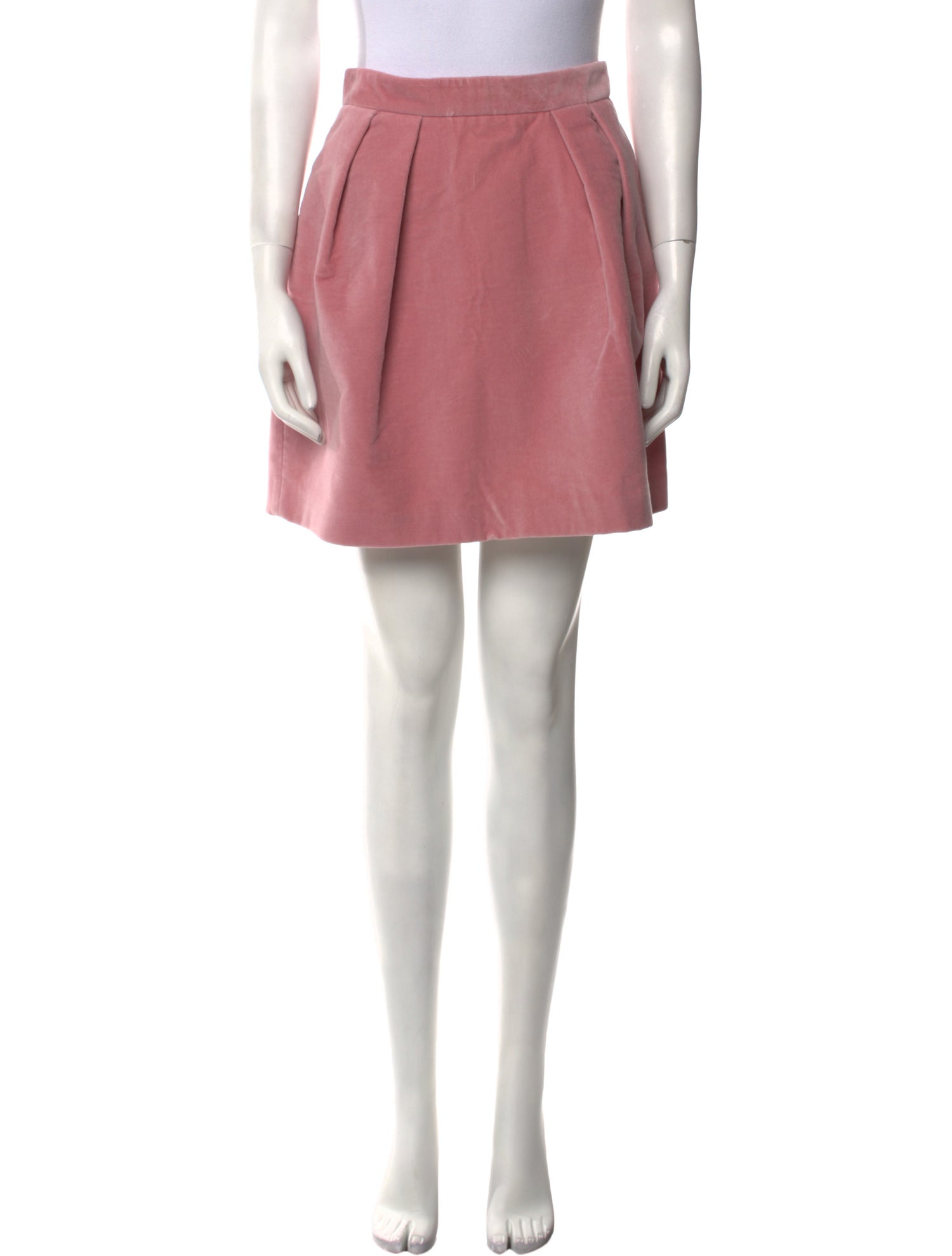 MSGM Pleated Accents Mini Skirt