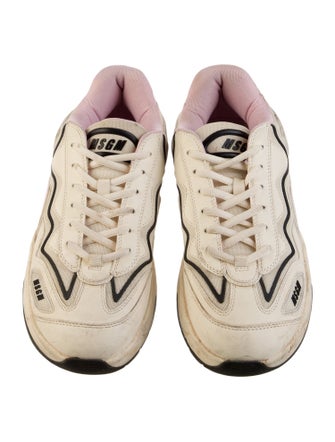 MSGM Mesh Colorblock Pattern Sneakers
