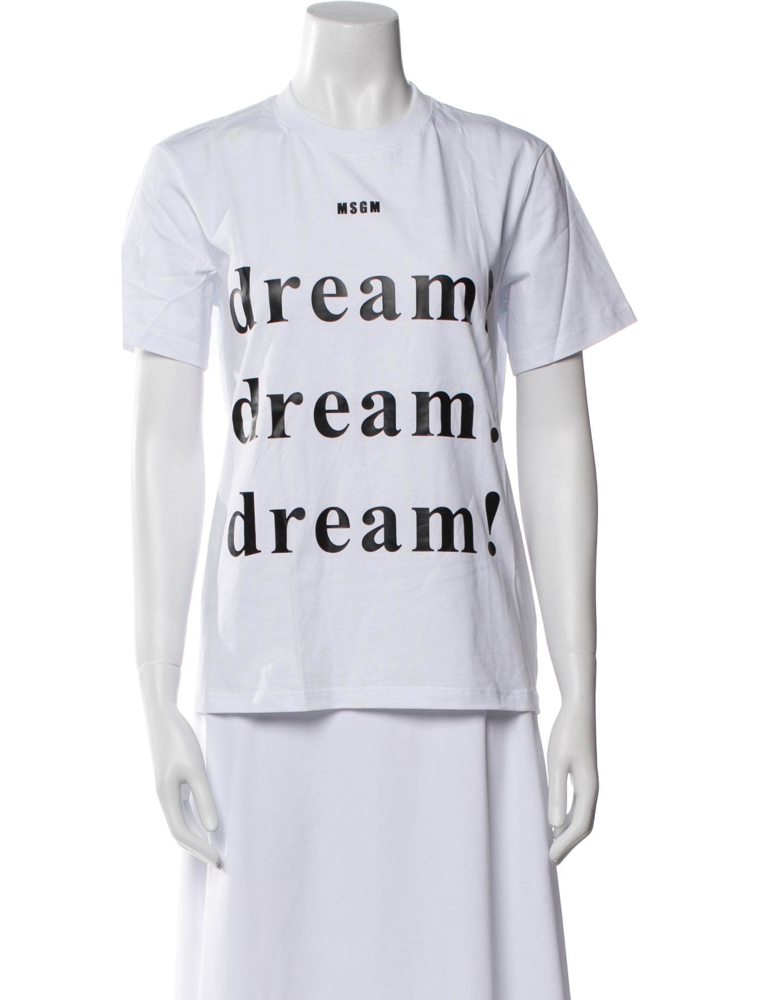 MSGM Graphic Print Crew Neck T-Shirt