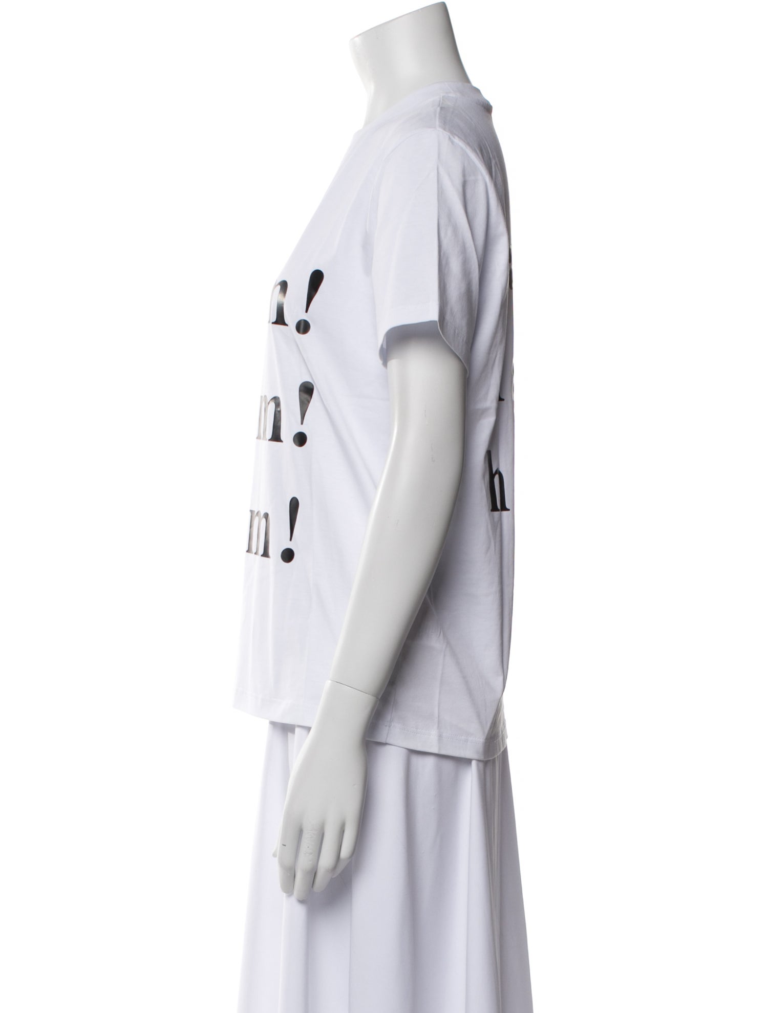 MSGM Graphic Print Crew Neck T-Shirt