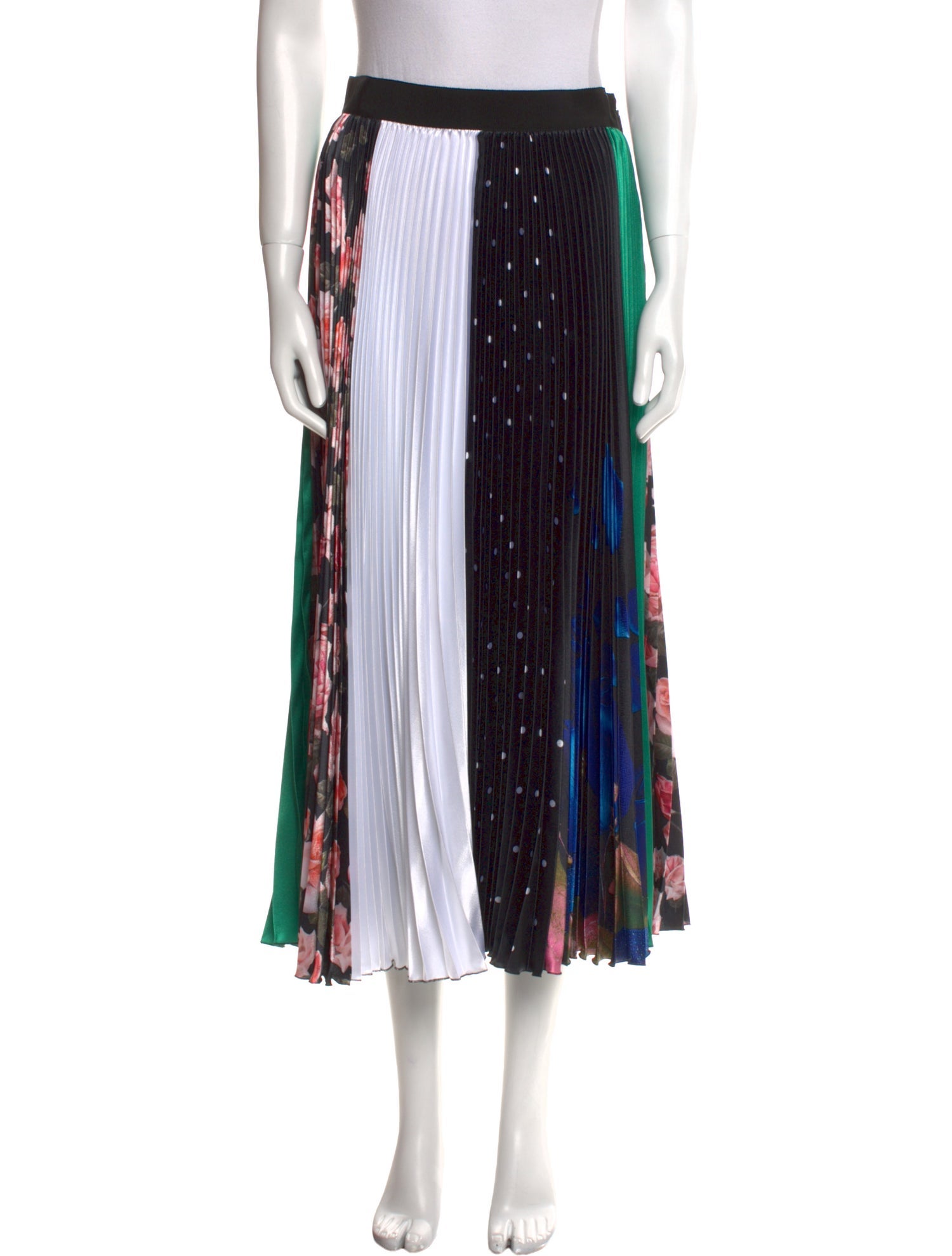 MSGM Striped Midi Length Skirt